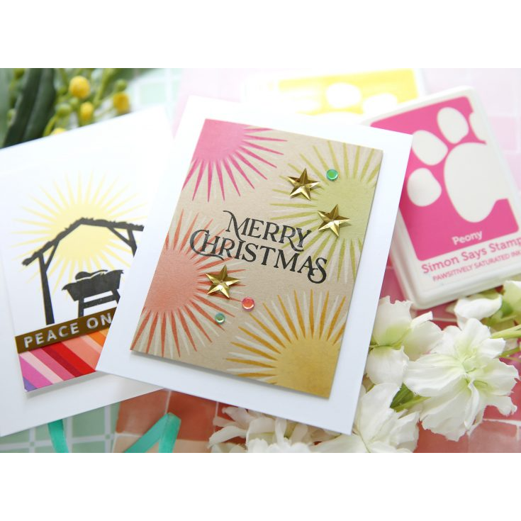 PREORDER Simon Says Clear Stamps Hark The Newborn King sss202795c Christmas Card | color-code:ALT05
