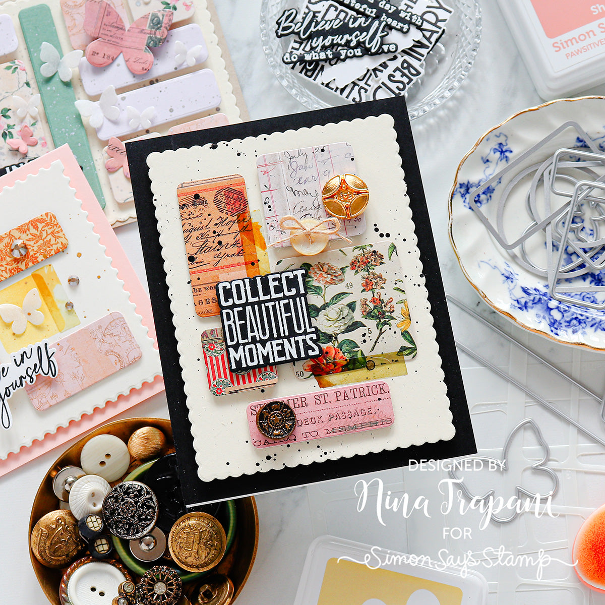 Simon Says Clear Stamps Be Your Beautiful Self 2386ssc Encouragement Card | color-code:ALT05