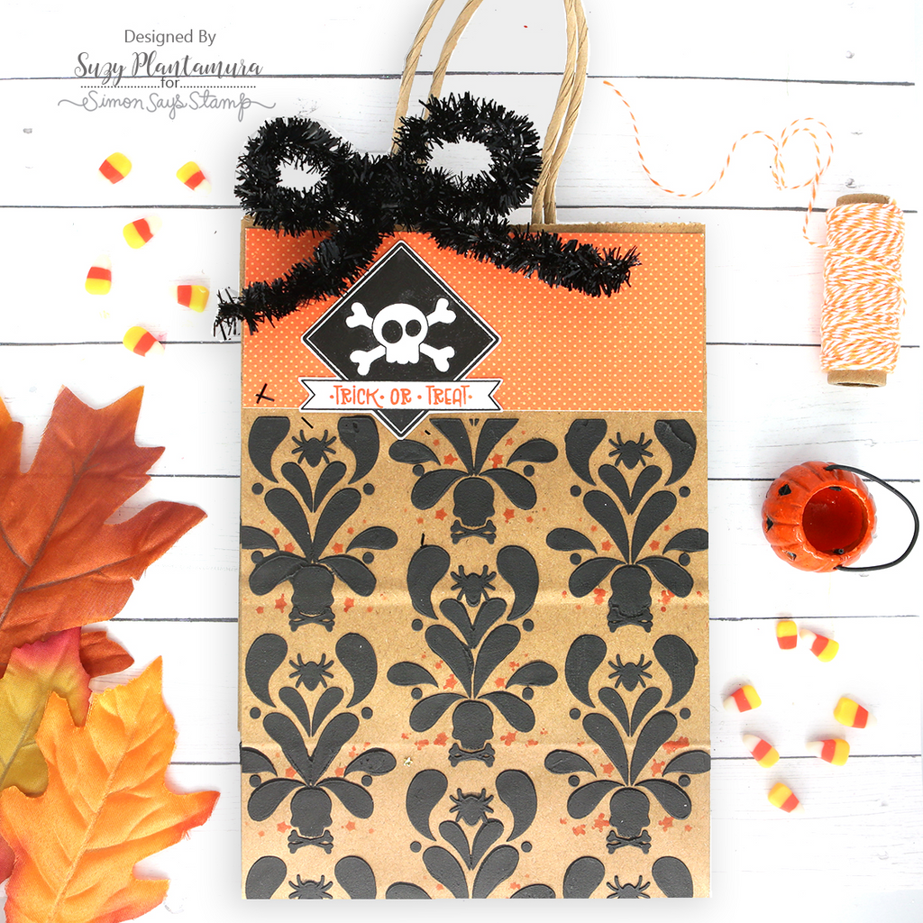 Simon Says Clear Stamps Just Batty sss202778c Halloween Treat Bag | color-code:ALT05