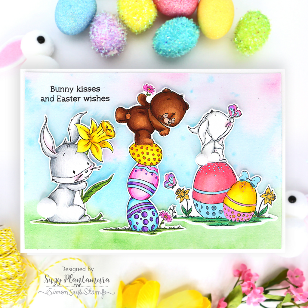 Simon Says Clear Stamps Hoppy Easter 2039ssc Easter Card | color-code:ALT01