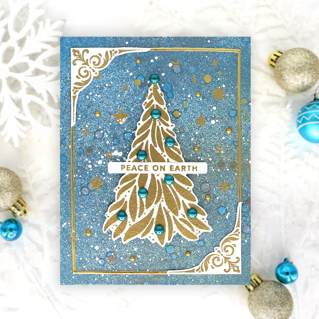 Simon Says Clear Stamps Making Spirits Bright 2004ssc Christmas Card. | color-code:ALT12