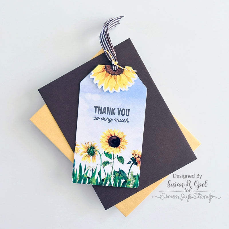 Simon Says Clear Stamp Bee Happy sss202732c Thank You Tag | color-code:ALT08