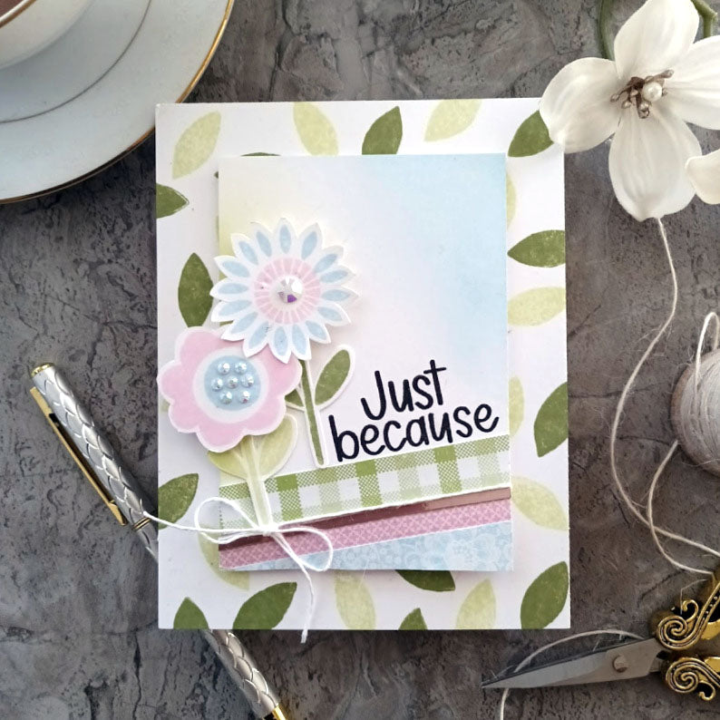 Simon Says Clear Stamps Flower Happy sss202634c