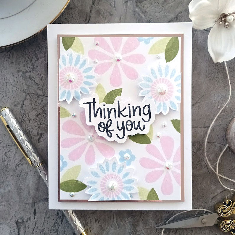 Simon Says Clear Stamps Flower Happy sss202634c