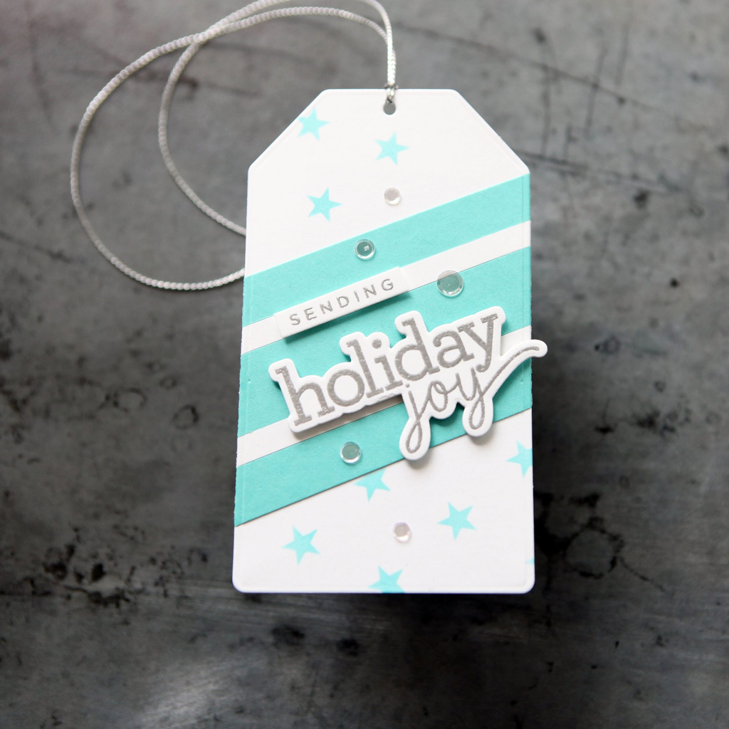 CZ Design Clear Stamps Making Spirits Bright cz290c Christmas Tag | color-code:ALT02