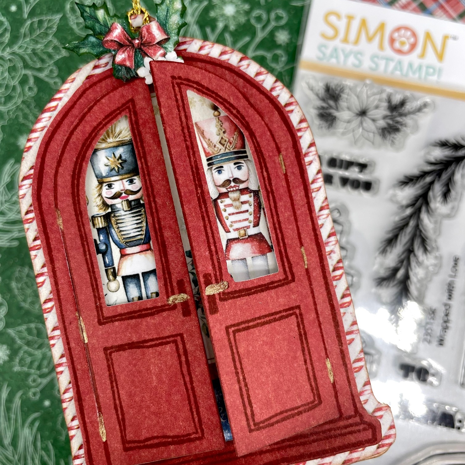 Simon Says Clear Stamps Wrapped with Love 2351ssc Christmas Tag