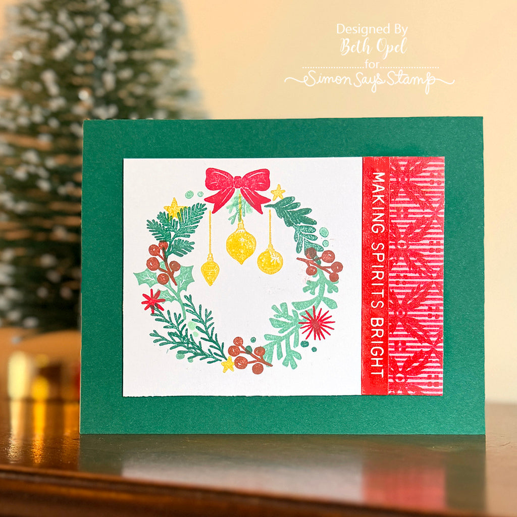 Simon Says Stamps and Dies Bright Christmas set1120bc Christmas Card