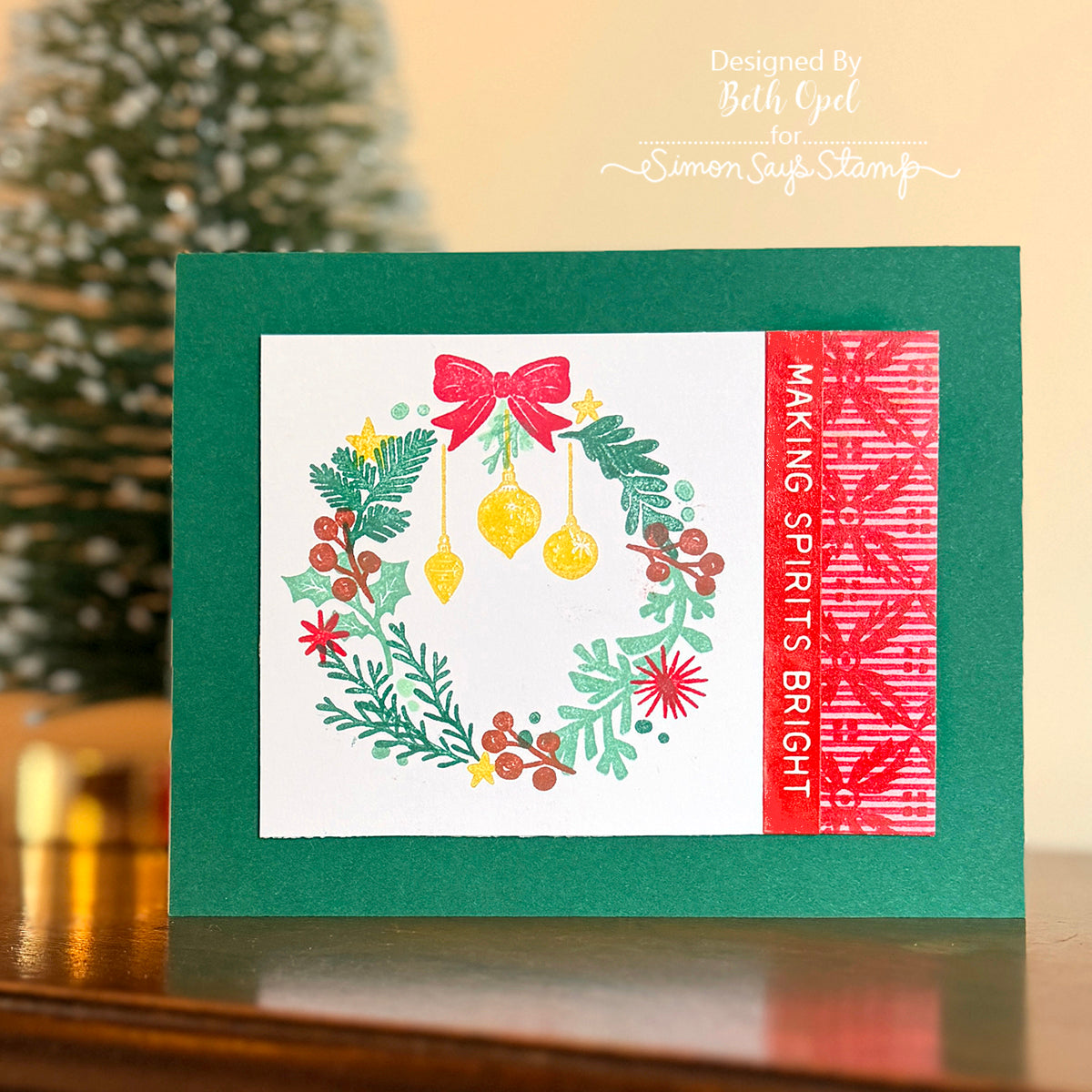 Simon Says Stamps and Dies Bright Christmas set1120bc Christmas Card
