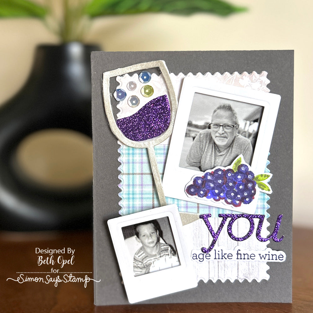 CZ Design Clear Stamps Modern Scrapbook cz288c Moments in Time Brother Birthday Card