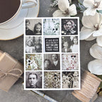 CZ Design Clear Stamps A2 Grid Basics cz399c Miss You Card | color-code:ALT05