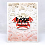 CZ Design Clear Stamps Warmest Wishes cz287c Winter Card