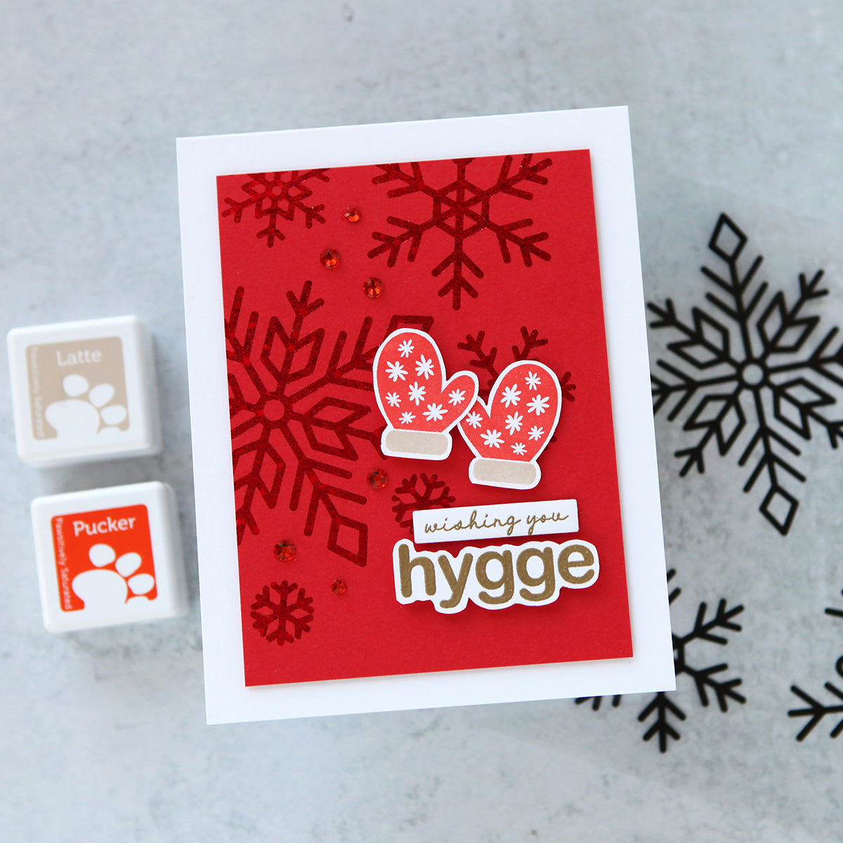 CZ Design Stamps and Dies Warmest Wishes set886ww Winter Card | color-code:ALT02