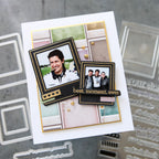 CZ Design Clear Stamps Modern Scrapbook cz288c Moments in Time Family Card | color-code:ALT02