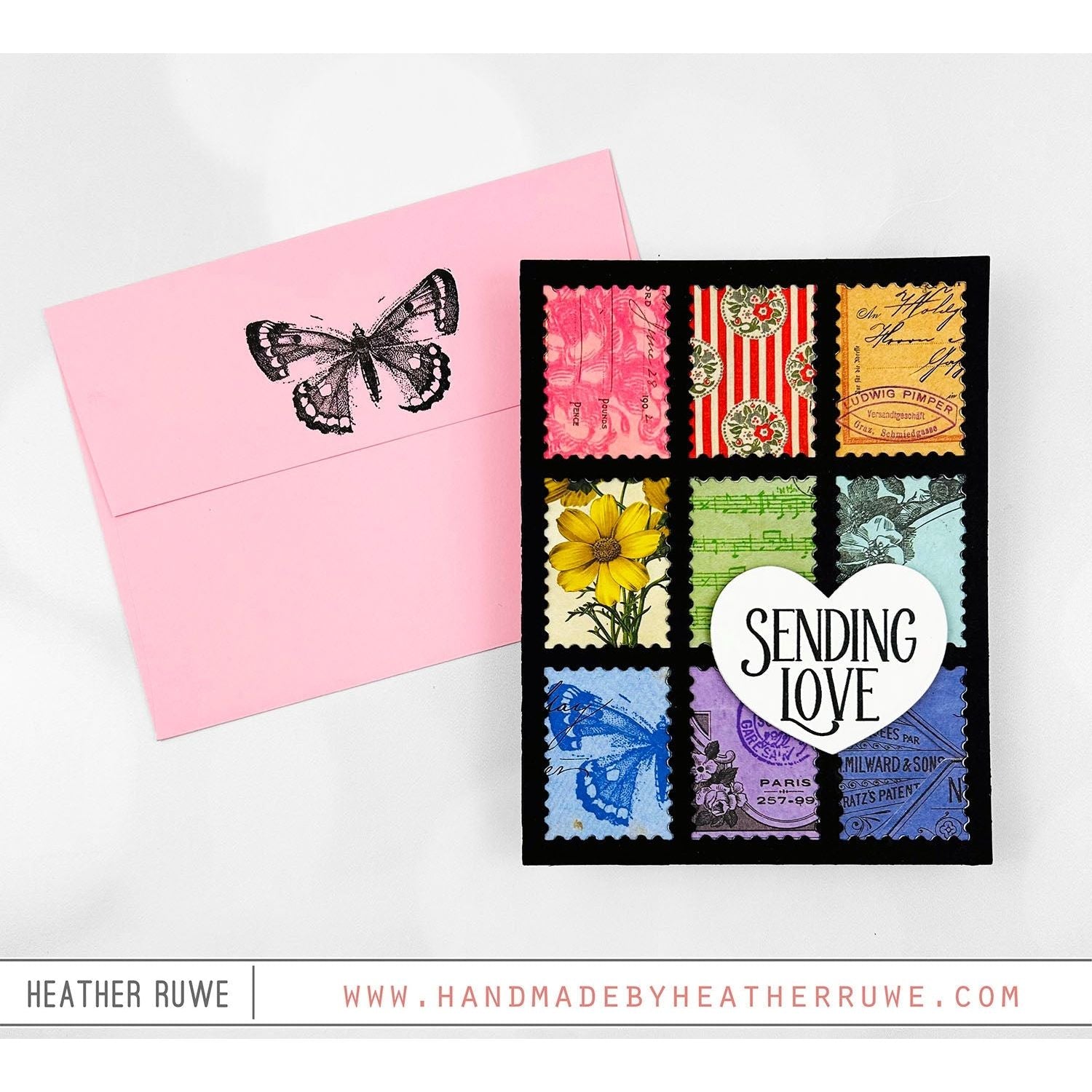 Simon Says Clear Stamps Distressed Vintage Love Notes 2195ssc Love Card | color-code:ALT07
