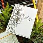 Simon Says Clear Stamps Graceful Flowers 2011ssc Hugs Card