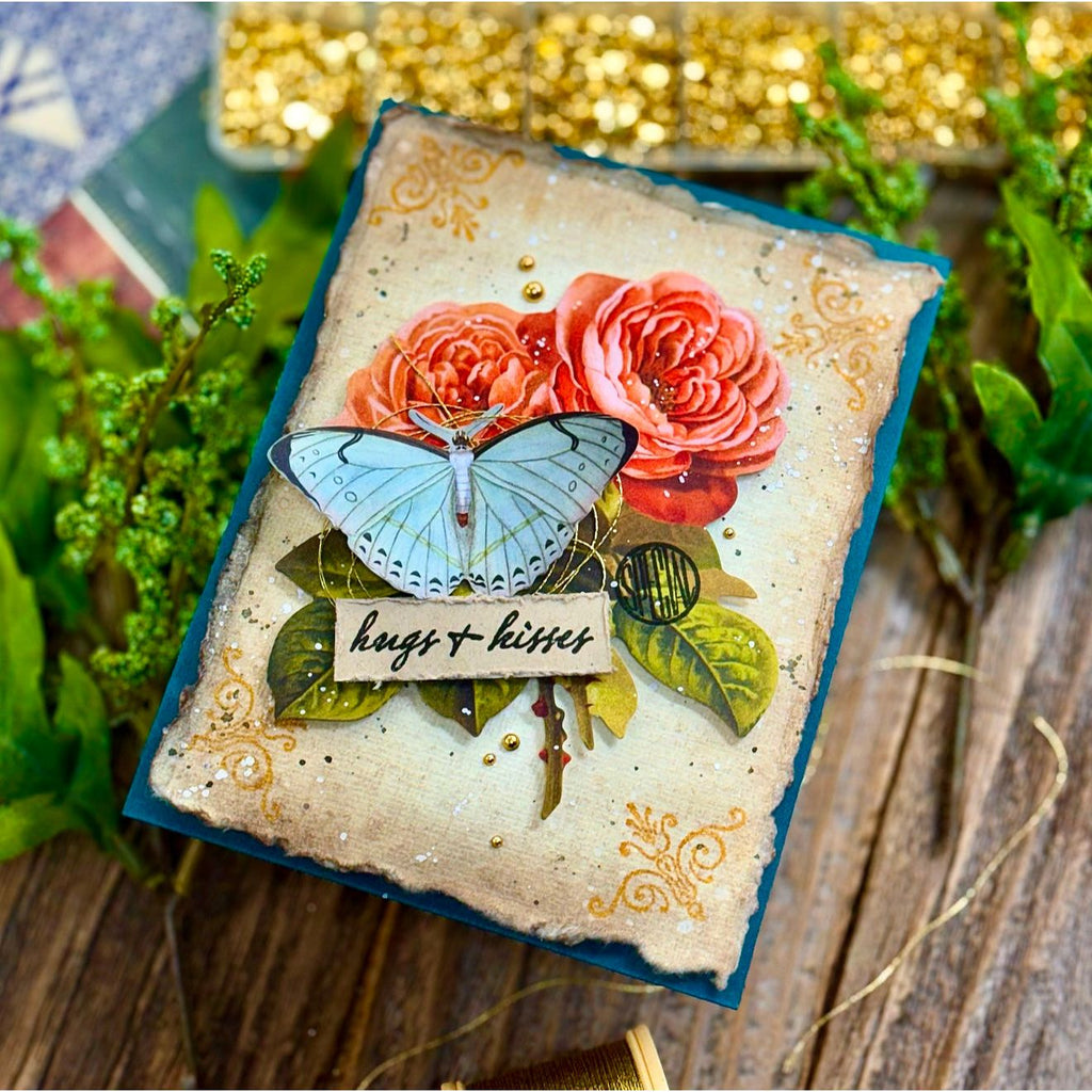 Simon Says Clear Stamps Distressed Vintage Love Notes 2195ssc Love Card | color-code:ALT10