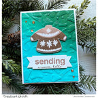 CZ Design Stamps and Dies Warmest Wishes set886ww Winter Card