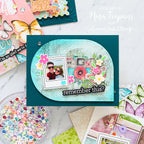 CZ Design Stamps and Dies Modern Scrapbook set981ms Friend Card | color-code:ALT08