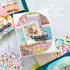 CZ Design Clear Stamps Modern Scrapbook cz288c Moments in Time Love Card | color-code:ALT07