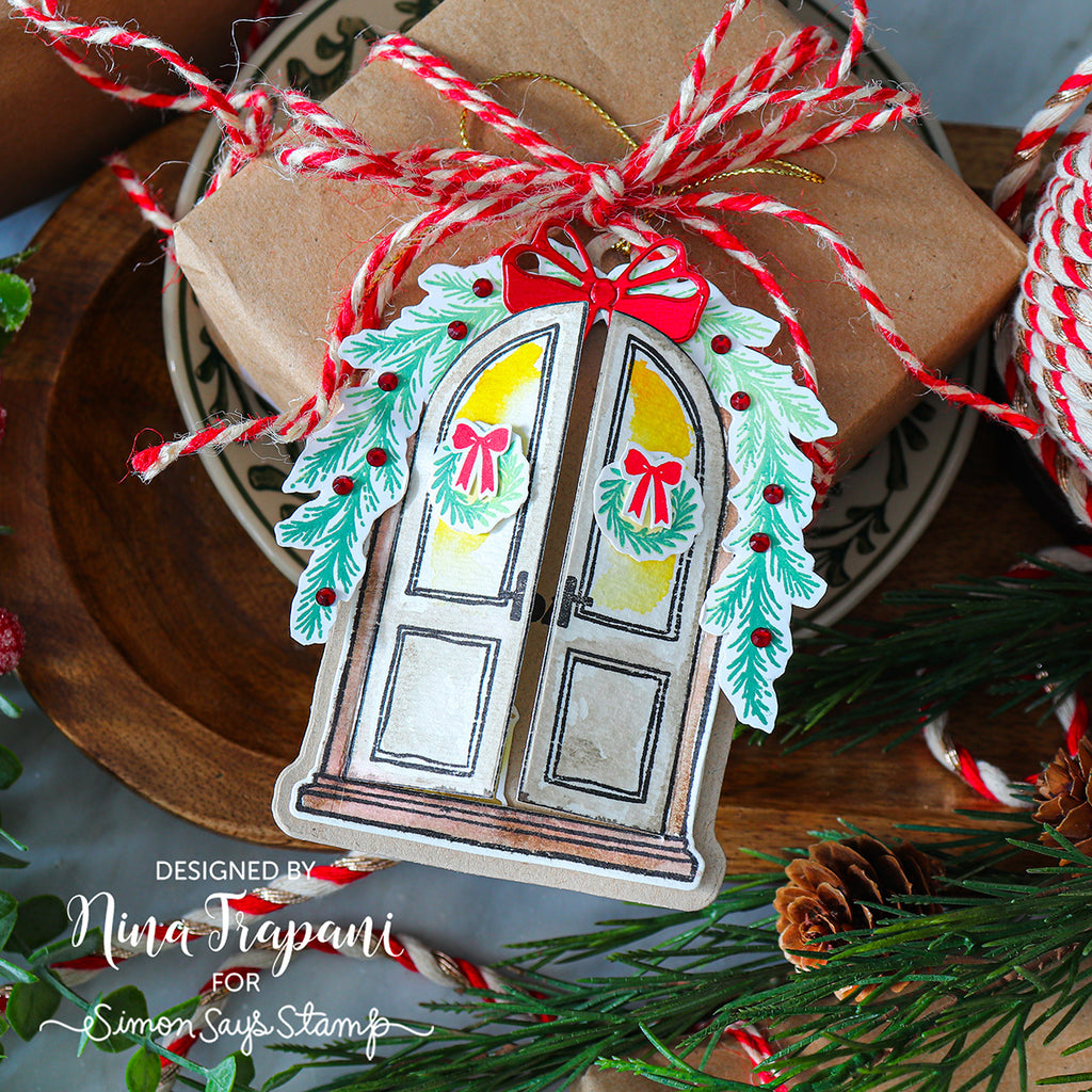 Simon Says Clear Stamps Wrapped with Love 2351ssc Christmas Tag