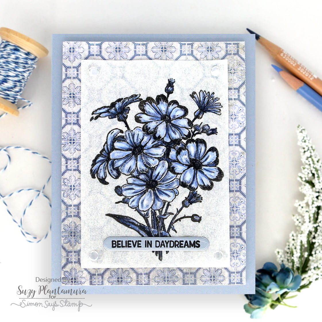 Simon Says Clear Stamps Beautiful and Curious 2243ssc Daydreams Card | color-code:ALT10