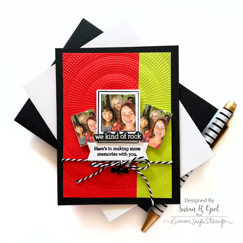 CZ Design Clear Stamps Modern Scrapbook cz288c Moments in Time Friend Card | color-code:ALT05