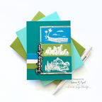 Simon Says Stamp Through the Window Wafer Dies 1402sdc Thinking of You Card