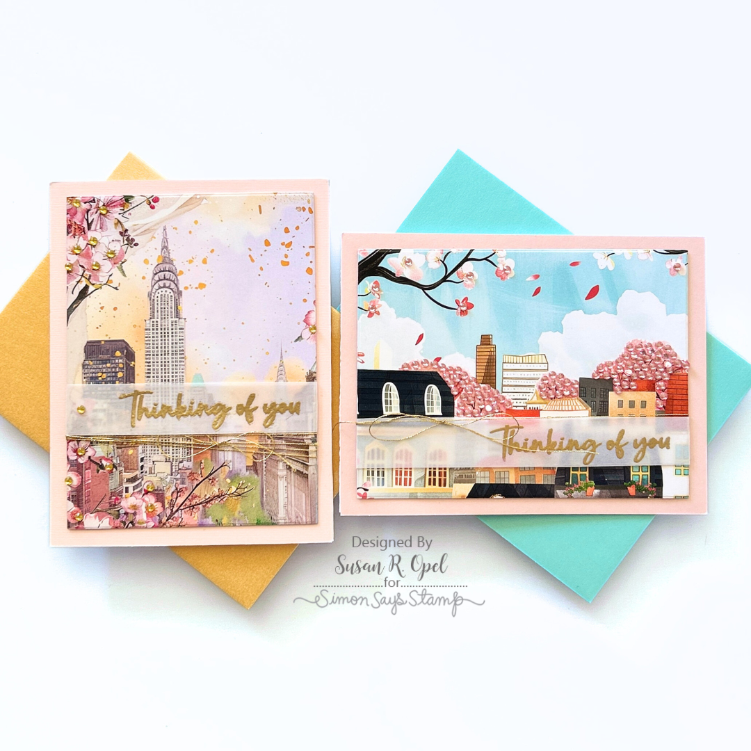 Simon Says Clear Stamps Through the Window 2271ssc Thinking of You Cards