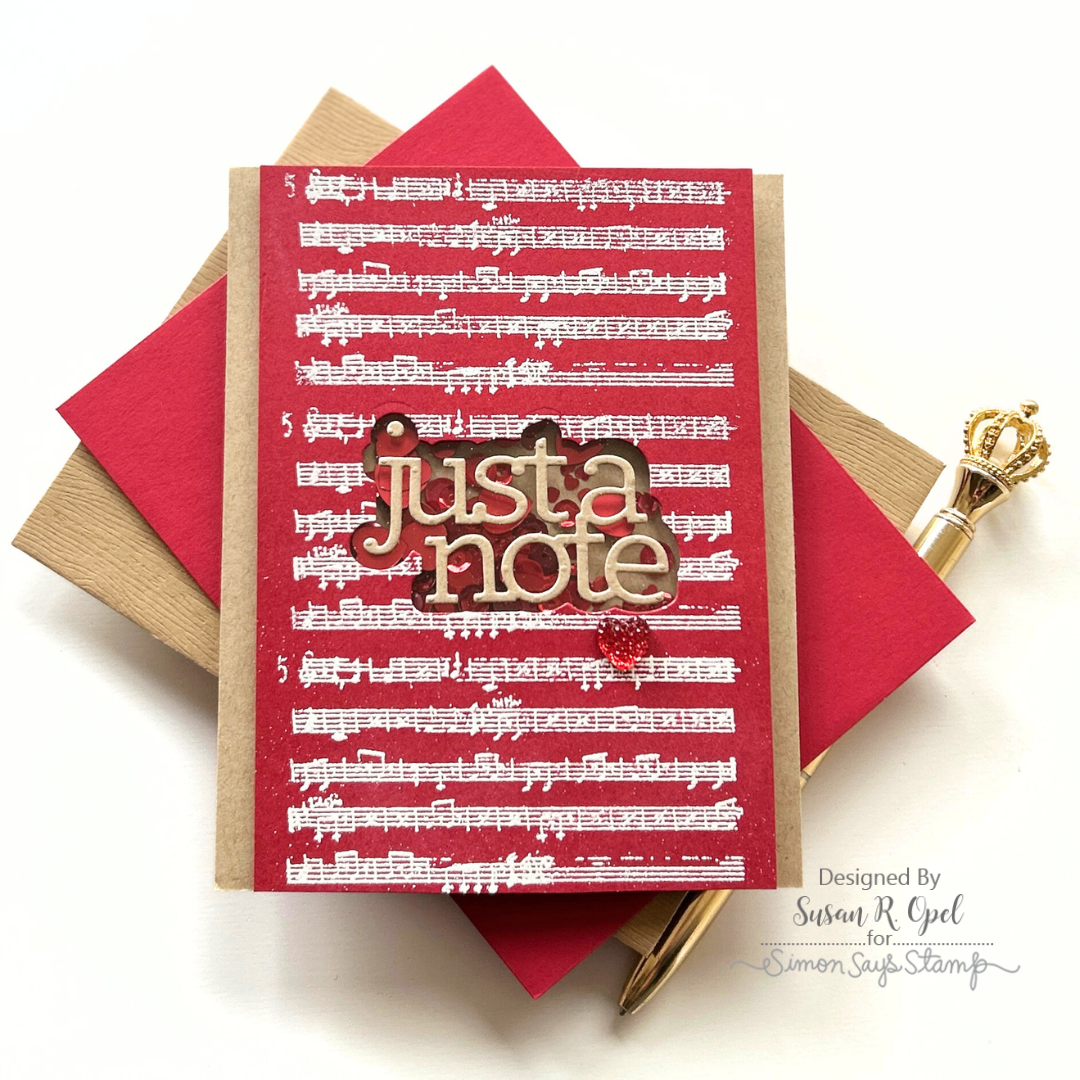 Simon Says Clear Stamps Distressed Vintage Love Notes 2195ssc Love Card