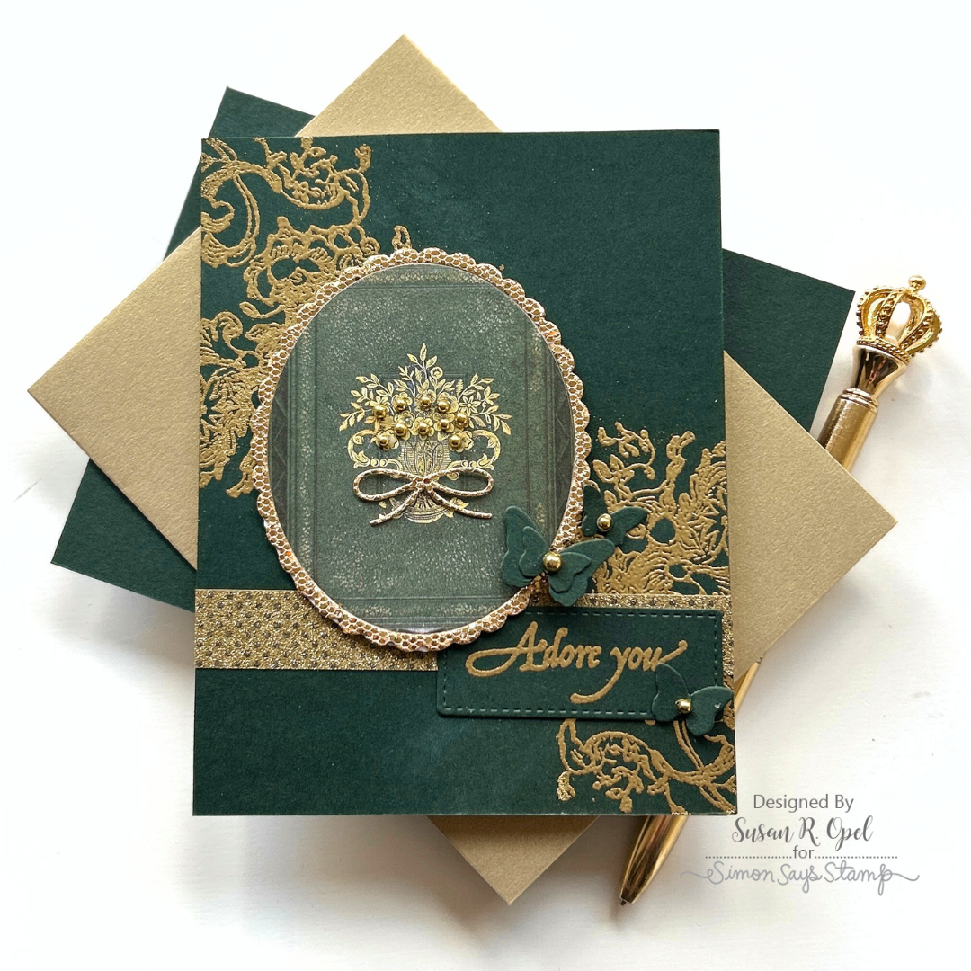 Simon Says Clear Stamps Distressed Vintage Love Notes 2195ssc Love Card | color-code:ALT08