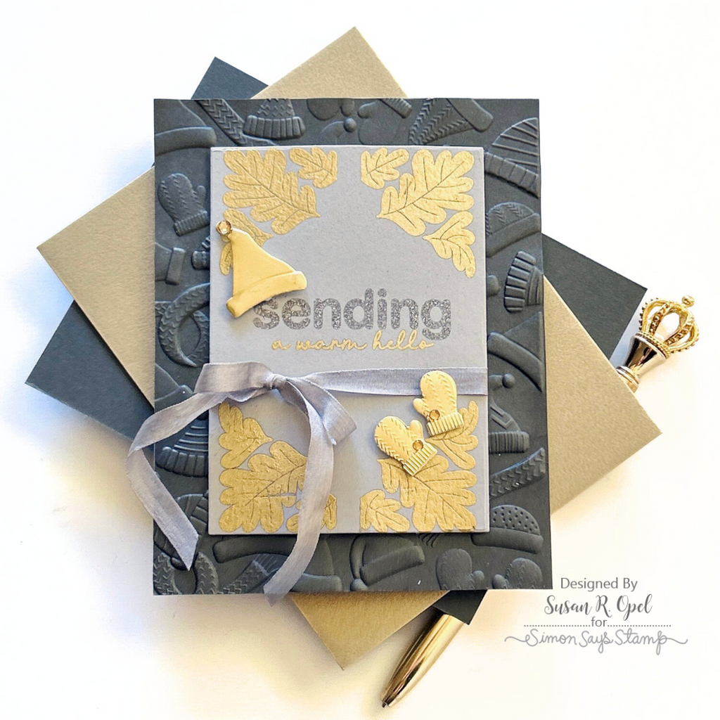 CZ Design Clear Stamps Warmest Wishes cz287c Winter Card | color-code:ALT06