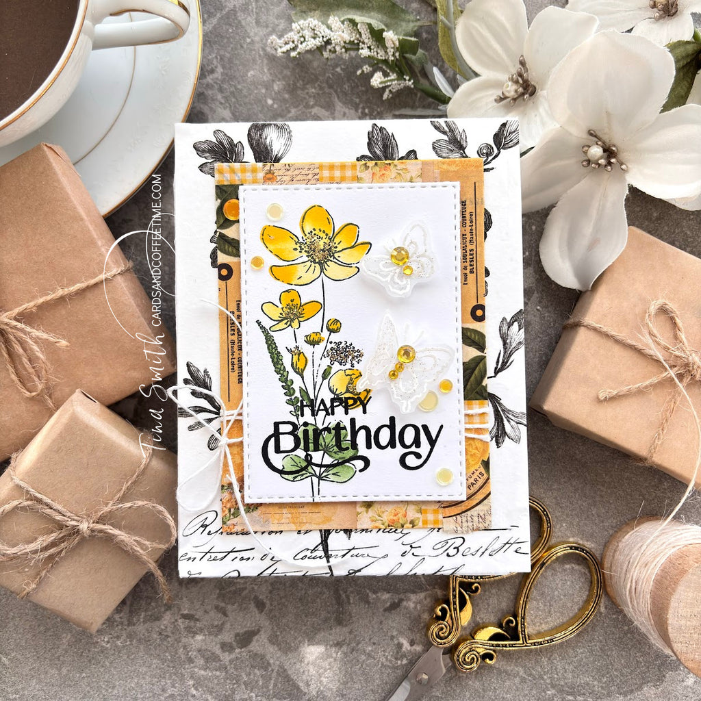 Simon Says Clear Stamps Butterfly Blossoms 2215ssc Birthday Card | color-code:ALT08