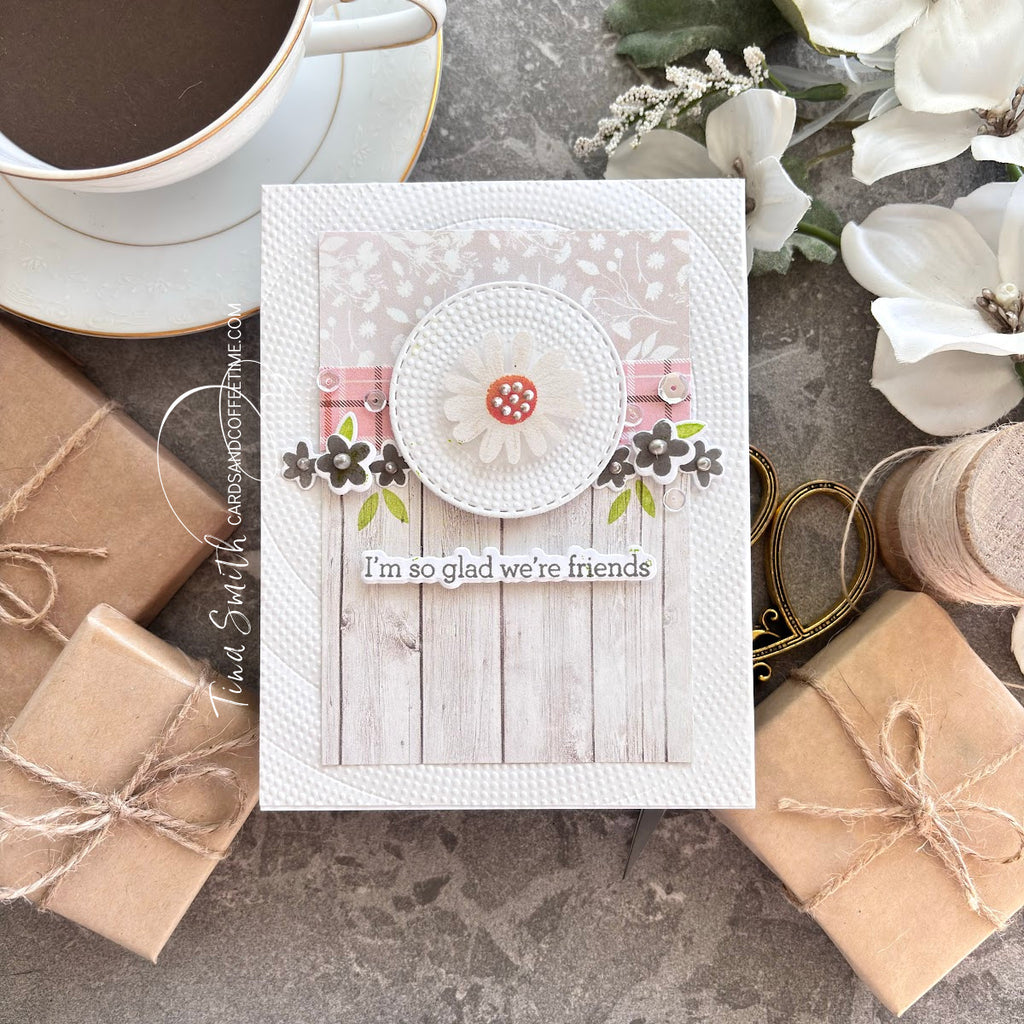 CZ Design Clear Stamps Modern Scrapbook cz288c Moments in Time Friend Card | color-code:ALT08