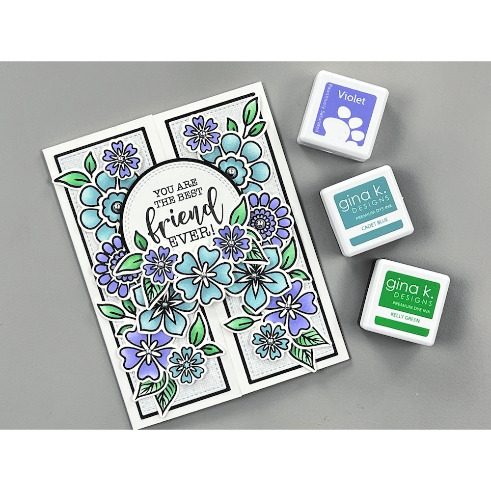 Gina K Designs for Simon Says Stamp Bold Blooms Wafer Dies 1354sdc Friend Card | color-code:ALT03