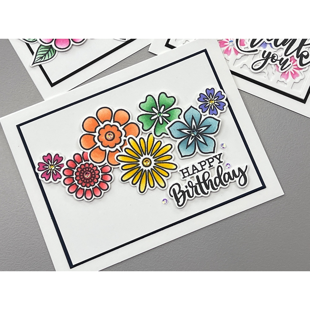 Gina K Designs for Simon Says Clear Stamps Bold Blooms 2242ssc Birthday Card | color-code:ALT01