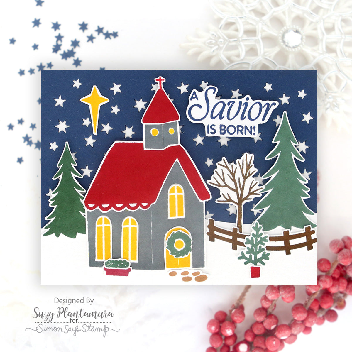 Simon Says Stamp Starry Night Wafer Die 1509sd Christmas Card | color-code:ALT01