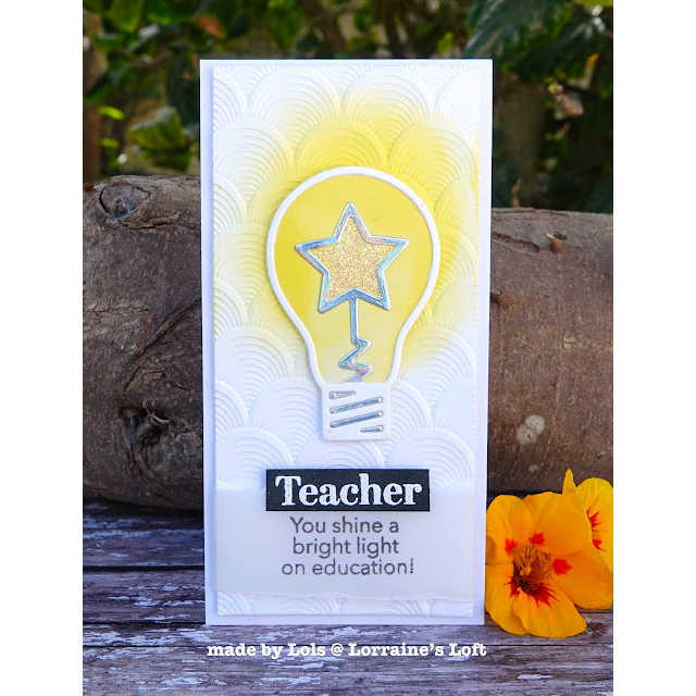 Simon Says Stamp Star Bulb Wafer Dies 1057sd Celebrate Teacher Card | color-code:ALT02