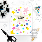 Rainbow Splash Clear Stamps Bold Stars rs111c Birthday Card | color-code:ALT02