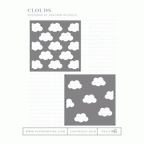 Papertrey Ink Cloud Stencils- 0015
