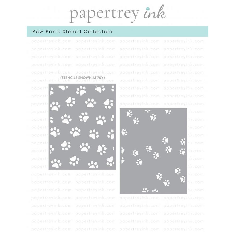 Papertrey Ink Paw Prints Stencils 0051