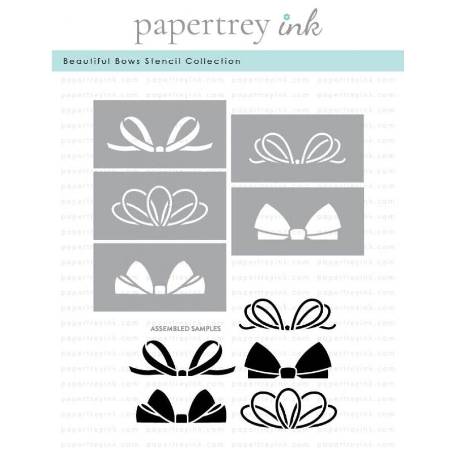 Papertrey Ink Beautiful Bows Stencils-0061