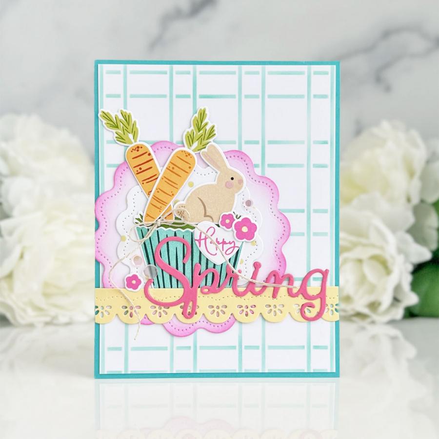 Papertrey Ink Perfect Present Stencils-0062 spring