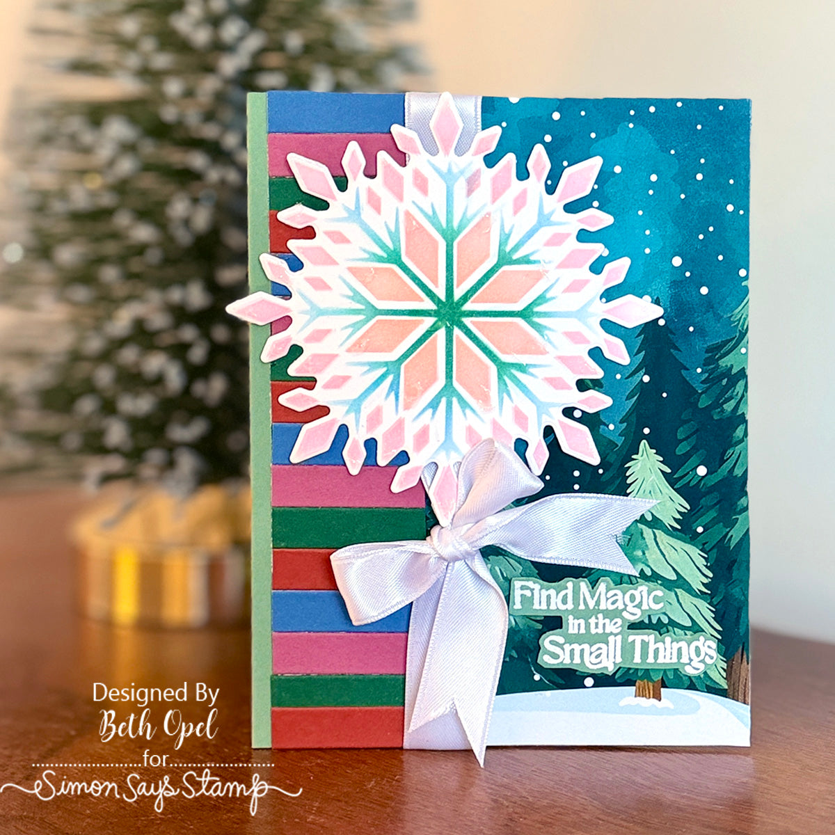 Simon Says Stamp Set of 2 Stencils Crystal Snowflake 1112stc Winter Card | color-code:ALT03