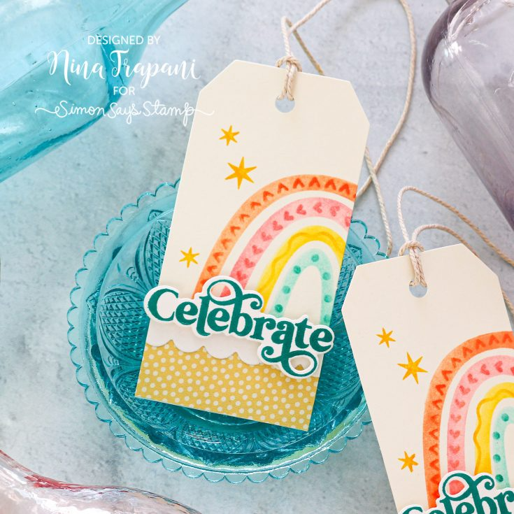 Simon Says Stamp Stencils Boho Rainbow ssst221711 Boho Birthday Tag | color-code:ALT02