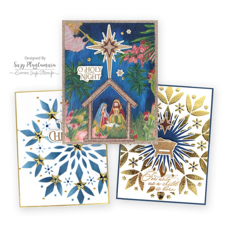 PREORDER Simon Says Stamp Stencils Stylized Mandala ssst221715c Christmas Cards | color-code:ALT04