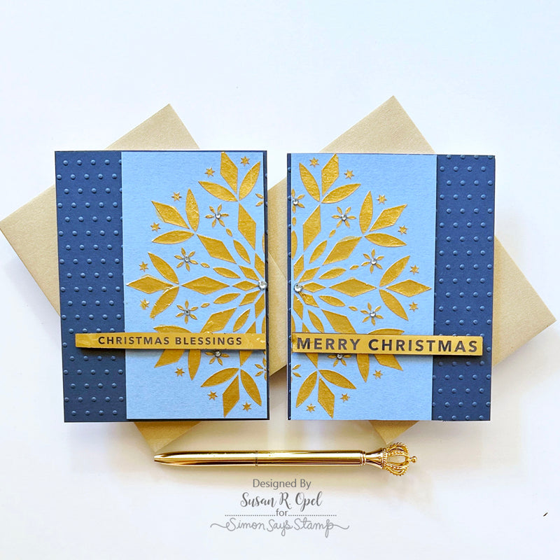 PREORDER Simon Says Stamp Stencils Stylized Mandala ssst221715c Christmas Cards | color-code:ALT05