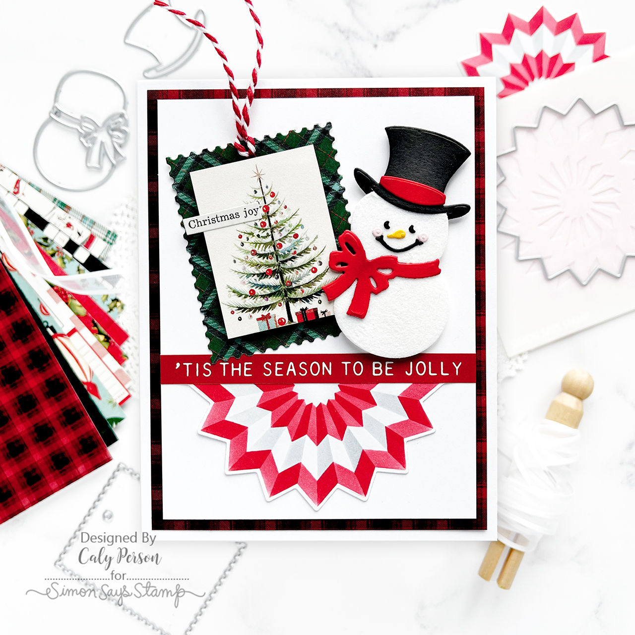 Simon Says Stamp Stencils Layered Rosette 1072stc Christmas Card | color-code:ALT02