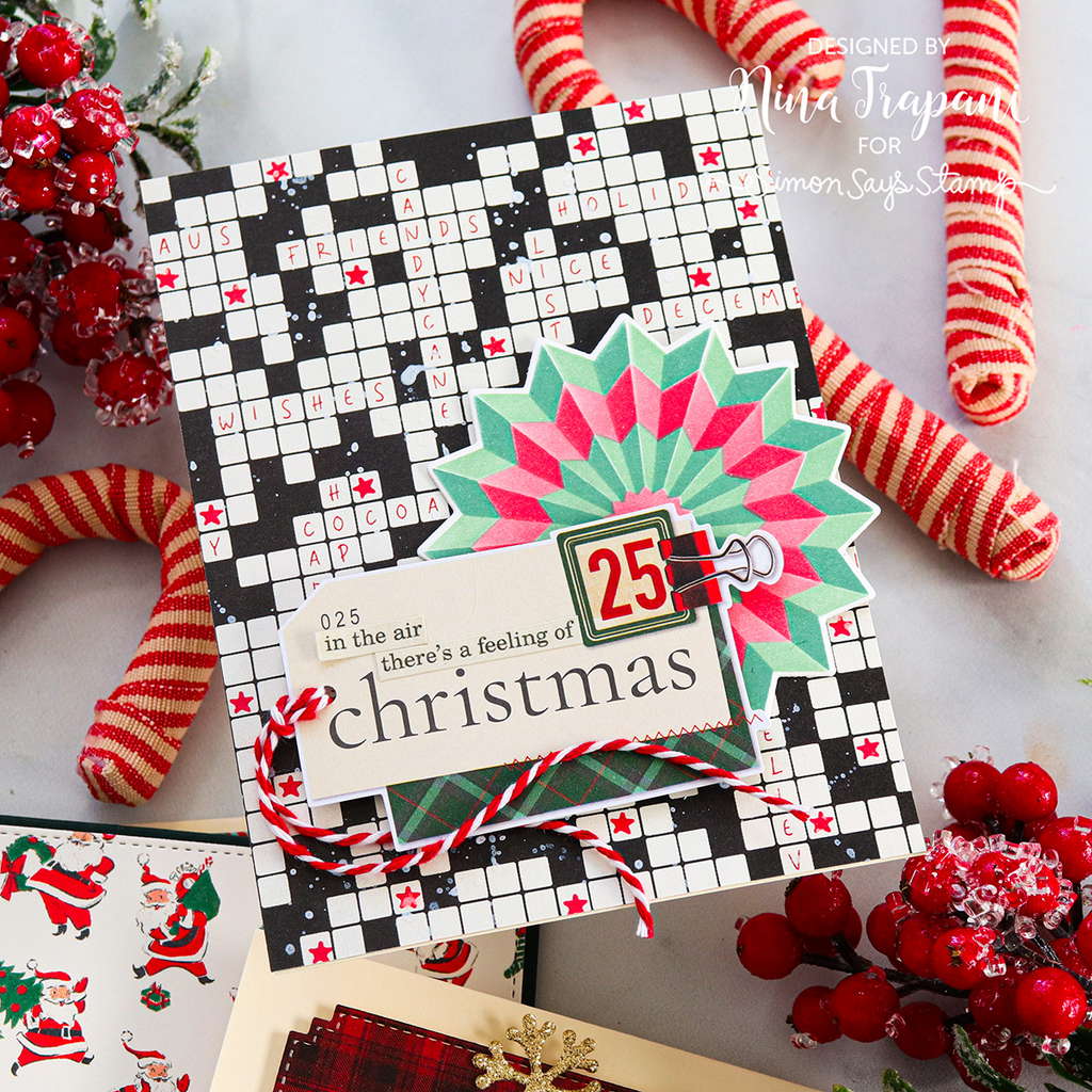 Simon Says Stamp Stencils Layered Rosette 1072stc Christmas Card | color-code:ALT06