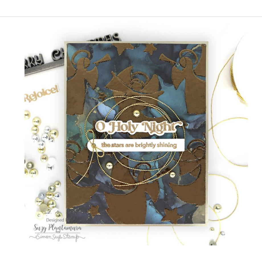 Simon Says Stamp Stencil Angels and Stars 1060st, image size:920x920