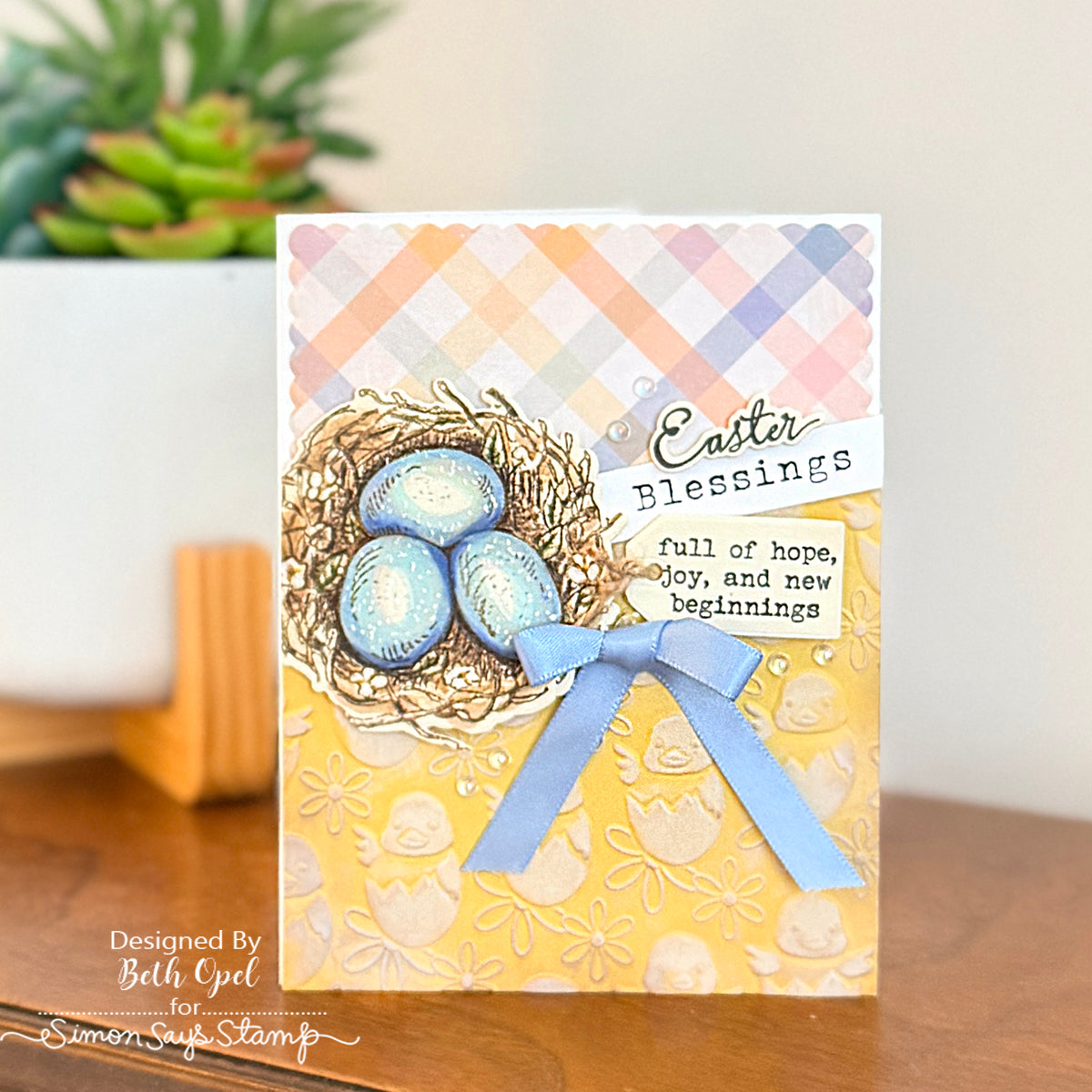 Simon Says Stamp EZ Strips Blessed Easter 1022ez Easter Card | color-code:ALT01